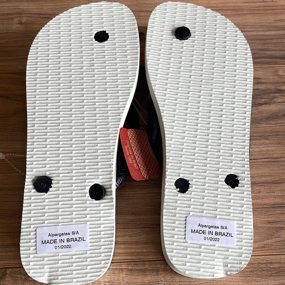 Havaianas Unisex Mario Brothers White/Black Flip Flops Men’s Size 8 - Picture 4 of 8